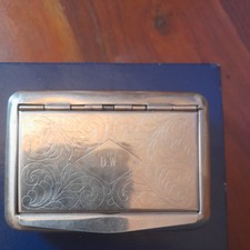 Vintage Cigarette/ Tobacco Tin..engraved..D.W