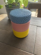 Collectable Retro Candy Coloured Liquorice Allsorts Type Ceramic Storage Jar