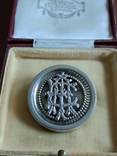 ANTIQUE VICTORIAN SILVER AEI LOVE TOKEN SWEETHEART BROOCH