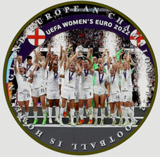 England Women Win European Champions 2022 Silver Coin Qatar World Cup Lionesses