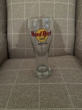 Hard Rock Cafe NEW YORK Extra Large Beer Glass 21.3cm Tall Pint Pilsner 