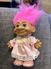 Vintage Sweet Sixteen Troll Doll Pink Hair 80/90’s Russ Dam