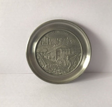 VINTAGE ROYAL SELANGOR PEWTER PIN DISH MALACCA MALAYSIA 3D CENTRE 3.25"