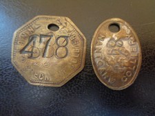 Mining Miners Colliery Pit Check Token