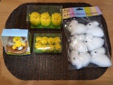 Easter Bundle Decoration 14 Chicks & 6 Bunnies (2 Chicks in Nest) 