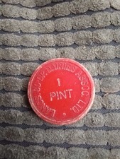 Milk Token 1950's/ 1960's - Lancs Co-Op Dairies Assoc.  1 PINT Token
