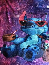 Lilo & Stitch & Yoda  Large Space Fleece Blanket New