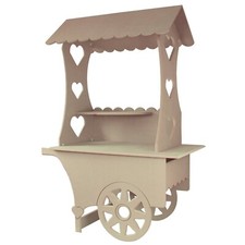 Mini Candy Cart Weddings Sweets Stall Birthday Stand MDF Customer Return B6336