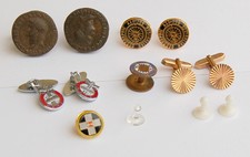 old cufflinks, badges & studs