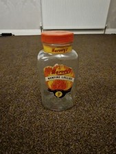 Sweet shop glass storage Jar with screw top lid retro vintage 30 cm Tall