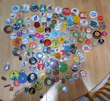 Vintage BADGES - good mixed lot - Advertising/ Football/ Charity etc OLD
