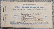 Vintage Milk Token Book Welfare Foods Service 1971/73 British Social History