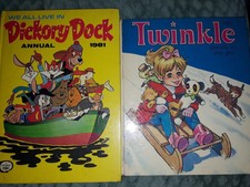 TWINKLE 1980 DICKORY DOCK 1981 ANNUAL BUNDLE X2 CHILDRENS HARDBACKS VINTAGE