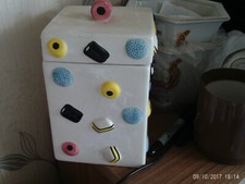 Liquorice Allsorts Retro Ceramic Sweets Cookie Jar bertie bassetts