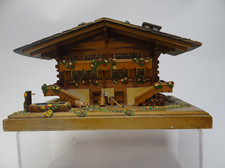 Very Pretty Wooden Swiss Chalet Musical Box