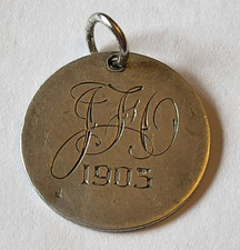 1905 LOVE TOKEN VICTORIAN SILVER SIXPENCE COIN.  Ref: xad