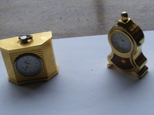 Old Fashioned Quartz Collectors Miniature Desk Clocks Mantel and swinging clock