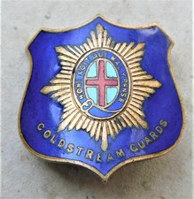 NO RESERVE WW1 Coldstream Guards Sweetheart Brooch Old Comrades Badge Enamel