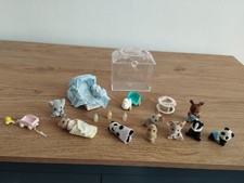 Sylvanian Families Babies bundle Panda Badger Mouse Rabbit baby figures
