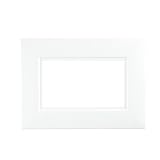 Dencon 2 Gang White Finger Plates for Light Switches & Double Sockets - Pack of 2