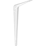 Merriway BH05462 (4 Pcs) London Style Shelf Brackets 125 x 100mm (5 x 4 Inch) White - Pack of 4 Pieces