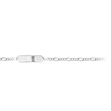 ID Band Figaro 2.20 mm 925 Silver White 14 cm, Sterling Silver