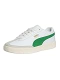 PUMA Men's Oslo-City PRM Leather Trainers, White/Amazon Green, 9 UK