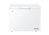 Haier Freestanding Chest Freezer, 300L Capacity, E Class, Antibacterial & Anti-Mould Door Gasket, LED Light, Suitable for Outbuildings and Garages, White, 111x62x84.5 cm – HCE301E