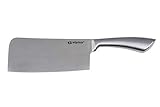 Alpina Cleaver Kitchen Cleaver I Stainless Steel 18cm for Bones Meat Kitchen Knife Cleaver Butcher Cleaver Meat Cleaver, Silver