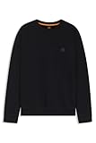 BOSS Mens Westart Cotton-terry relaxed-fit sweatshirt with logo patch