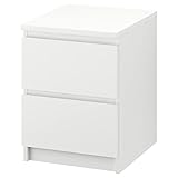 IKEA MALM white, Chest of 2 drawers, 40x55 cm