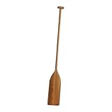 Ronyme Wood Paddle Boating Oar Wooden Oar Ergonomic Grip Handheld Performance Prop Wooden Decorative Paddle for Home Office Decor, Brown