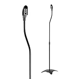 Speaker Stands, Speaker Stand Floor Pair, Universal Surround Sound Speaker Stands, Adjustable, Built in Cable Management, Suitable for Panasonic, Polk, Bose, JBL, Sony and Many Others, Black