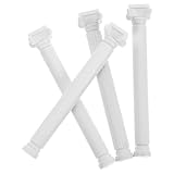 SHINEOFI 4pcs Mini Roman Pillar Model Lightweight Sturdy Plastic Architectural Columns for DIY Micro Landscape Craft Projects Home Decor