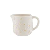 Price & Kensington Daisy Milk Jug | 275ml Ceramic Milk Jug with Embossed Daisy Design | Cream Glaze | Tea Time Accessory