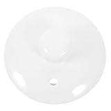 MOTHNUR White Ceramic Tea Cup Lid Replacement for Teapot Smooth Edges Polished Tea Kettle Cover Fit Preventing Leakage and Air Contamination Elegant Glossy Finish for Everyday Use
