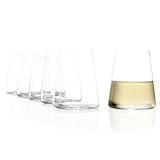 Stölzle Lausitz Power Wine Cups Small 380 ml Set of 6 White Wine Mugs Dishwasher Safe Lead-Free Crystal Glass Elegant
