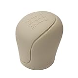 JWJVG Auto Knob Gear Stick Protector for Range Rover III (L322) 5-seat 2001-2012, Manual Stick Silicone Automotive Shifter Transmission Protective Cover,A/Beige