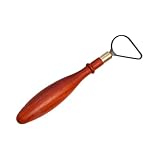 Clay Sculpting Tools, Tungsten Steel Sculpture Modelling Pen with Double Headed, Coralwood Ribbon Cutter Clay Pottery Modelling Carving Tool for Pottery Ceramics Craft (Toroidal)