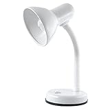 HOMELIFE 35w 'Classic' Flexi Desk Lamp with Versatile Flexible Neck - Integral On/Off Switch - Approx. 34cm Height - L958WH - Diamond White