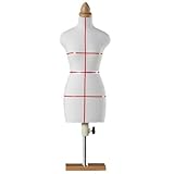 Glixoft 1/4 Female Mannequin Torso with Stand Body Dress Display Model Mannequin Body Tripod Stand for Sewing Dressmakers