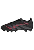 adidas Predator Club Firm Multi Ground Football Boots Kids, Core Black/Grey Four/Lucid Red, 5.5 UK