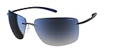 Silhouette Sunglasses CAPE FLORIDA 8728 Matte Grey/Blue Shaded Grey, One Size Unisex Adults