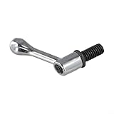 Zilimontt Milling Machine Table Lock Bolt Handle for for Bridgeport Vertical Mill, Adjustable Zinc Alloy Spindle Locking Lever, for for CNC Metalworking & Machining Center Accessory(Silver M1/2)