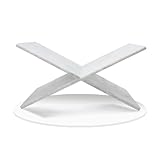 LIZ QNNALY Large Clear Acrylic Book Stand - Perfect for Displaying Open Books on Your Coffee Table - Ideal for Bibles, Cookbooks, Magazines, with a Lucite Paperweight (Marble Pattern)