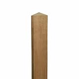 Oak Hardwood Fence Posts 5" x 5" Timber Bollards Gate Posts Wood Fencing Rail Solid Oak, Durable Hardwood (1, 12.5cm x 12.5cm x 180cm)