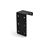 Indoor Outdoors Timber Railway Sleeper Joining Plates Bracket for Connecting Planters, Flower Beds, Pathway and Driveway Edging - Timber Connectors (Black)