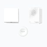 TP-Link Smart home bundle, 2-Gang 1-Way Smart Light Switch Tapo S210 and Smart button Tapo S200B with bridge Hub Tapo H100, Build your personalized smart home center, Easy Installation and Management