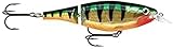 Rapala X-Rap Jointed Shad Lure with Two No. 2/0 Hooks, 1.2-2.4 m Swimming Depth, 13 cm Size, Legendary Perch