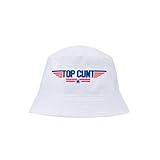 Top Cunt Bucket Hat White